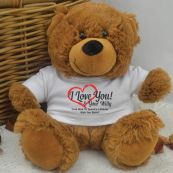 Love Your Naughty Bits Valentines Bear - Brown