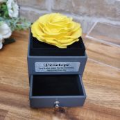 Valentines Yellow Rose Jewellery Gift Box
