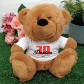 30th Teddy Bear Brown Personalised Plush