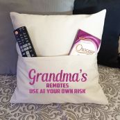 Grandma Personalised Pocket Pillow Ivory Cover