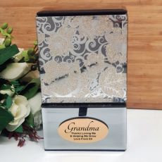 Grandma Mirrored Trinket Box- Golden Glitz