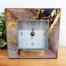 13th Birthday Glass Desk Clock - Treasure Trove