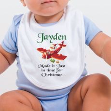 Made in time Christmas Bib - Personalised