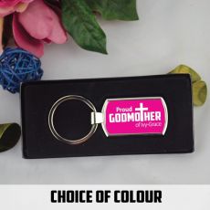 Godmother Personalised Keyring Assorted Colours