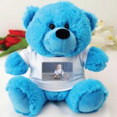 Personalised Photo T-Shirt Teddy Bear - Blue