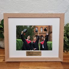 Graduation Photo Frame Natural Wood