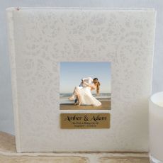 Personalised Cream Lace  Engagement Photo Album - 200