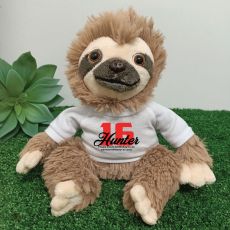 16th Birthday Personalised Sloth Plush - Curtis
