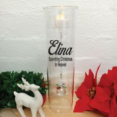 Christmas In Heaven Candle Holder Crystal Sphere
