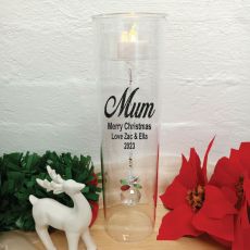 Mum Christmas Candle Holder with Crystal Sphere