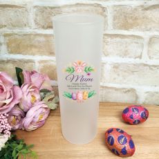 Mum Easter Frosted Glass Vase - FloralBunny