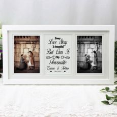 Engagement Gallery Photo Frame 4x6 Typography Print White