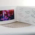 Personalised 1st Birthday Guest Book- Purple Glitter