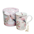Ceramic Coffee / Tea Cup in Gift Box - Magnolia Bird