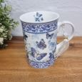 Blue Butterfly Mug with Personalised Gift Box