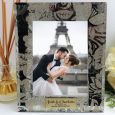 Personalised Wedding Frame 5x7 Photo Glass Glitz