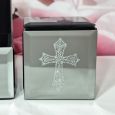 Christening Mini Trinket Box - Cross