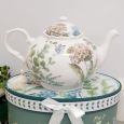 Teapot in Personalised Coach Gift Box - Hydrangea