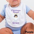  Personalised Christmas Angel Baby Bib