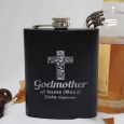Godmother Black Flask - Personalised Gift