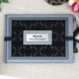 Personalised Retirement Guest Book- Baroque Black