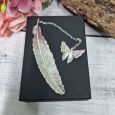 Mum Silver Feather Bookmark Gift Boxed