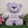 1st Mothers Day Teddy Bear 30cm Plush Lavender