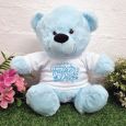 Happy Fathers Day Teddy Bear 30cm Plush Light Blue