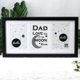 Dad Love You To The Moon Black Gallery Frame