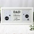 Dad White Gallery Collage Frame Typography Print - First Love