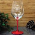 Tennis Coach Engraved Personalised Wine Glass
