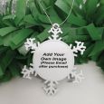 Memorial Christmas Snowflake Ornament - Our Hearts
