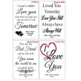 Love Gallery Wood Frame 4x6 Typography Print