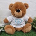 Personalised Valentines Day Photo Bear Brown 30cm