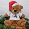Personalised Christmas Bear 40cm Reindeer T-Shirt