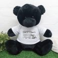 Personalised Baby Memory Teddy Bear 40cm Black