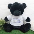 Personalised Baby Memory Teddy Bear 40cm Black