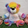 Happy Valentines Day Bear Rainbow Plush 30cm