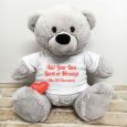 Voice Recordable Custom Bear with T-Shirt - Grey 40cm