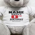 Recordable 16th Birthday Teddy Bear Grey 40cm