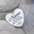 Naming Day Keepsake Bear with heart Grey 40cm