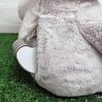 Personalised Keepsake Bear with Heart Grey / Black 40cm