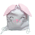 Easter Bunny PJ Backpack Bag - Pink