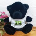 30th Birthday Teddy Bear Black Plush
