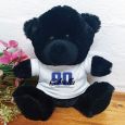 90th Birthday Teddy Bear Black Plush