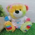 In Loving Memory Memorial Teddy Bear Rainbow Plush