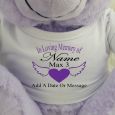 In Loving Memory Memorial Teddy Bear - Lavender