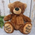 Personalised 1st Birthday Teddy Bear 40cm Plush Brown