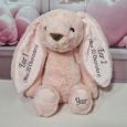 Personalised Easter Bunny Plush Hazel Pink