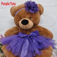 1st Birthday Ballerina Teddy Bear 40cm Plush Brown
